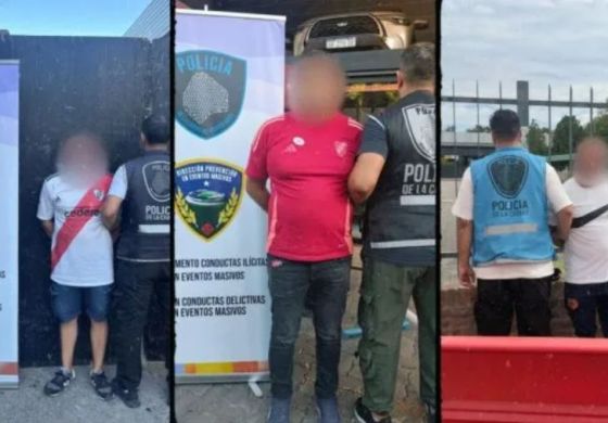 Tres prófugos detenidos y 42 trapitos demorados durante los operativos por el TC 2000 y el partido de River